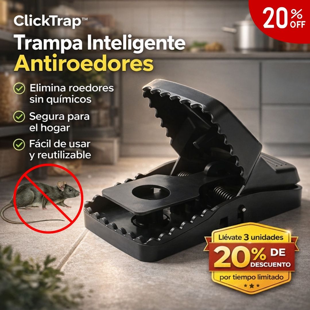 👉 ClickTrap™ Control de Roedores x 3 uds: Elimina el problema sin químicos