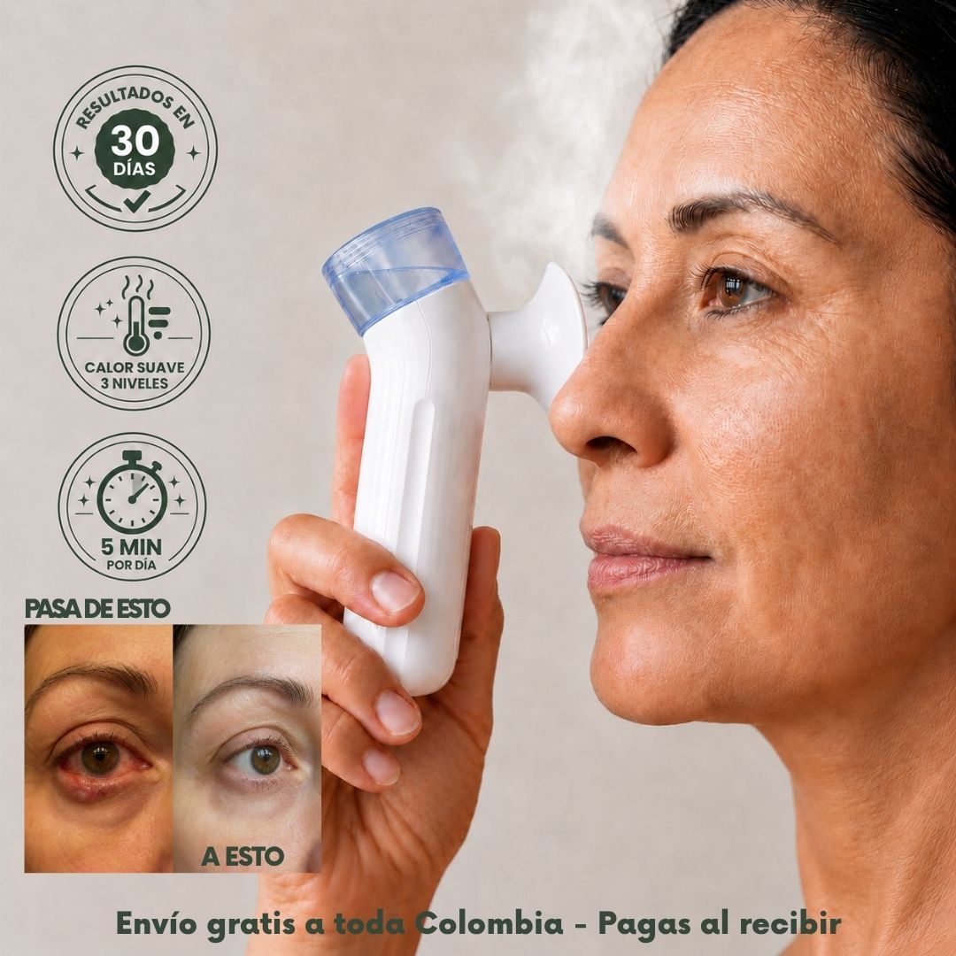 Ataca el origen del ojo seco y elimina el ardor en 5 minutos al día con el Vaporizador Facial