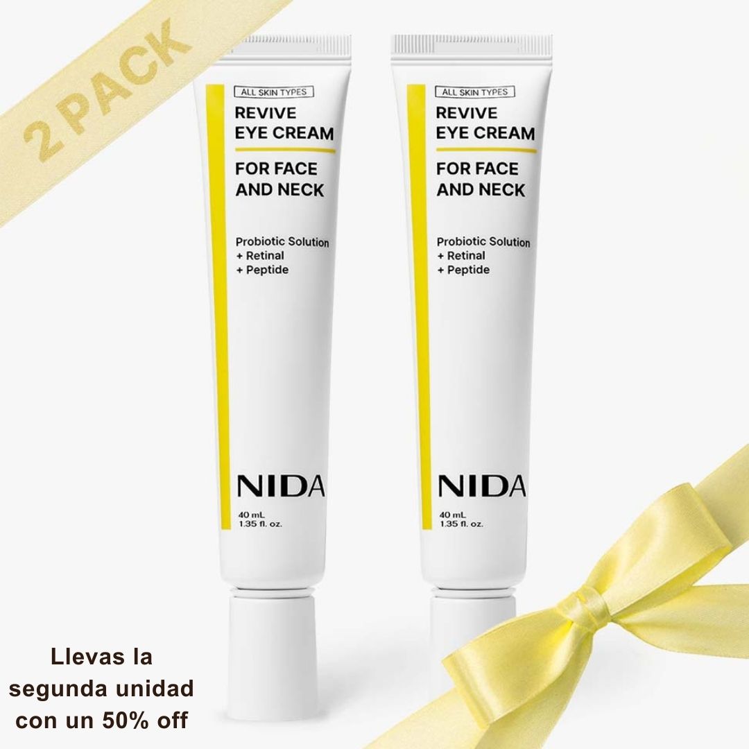Dile adiós a la piel cansada con NIDA ReviveEye™ "El botox de los Coreanos"