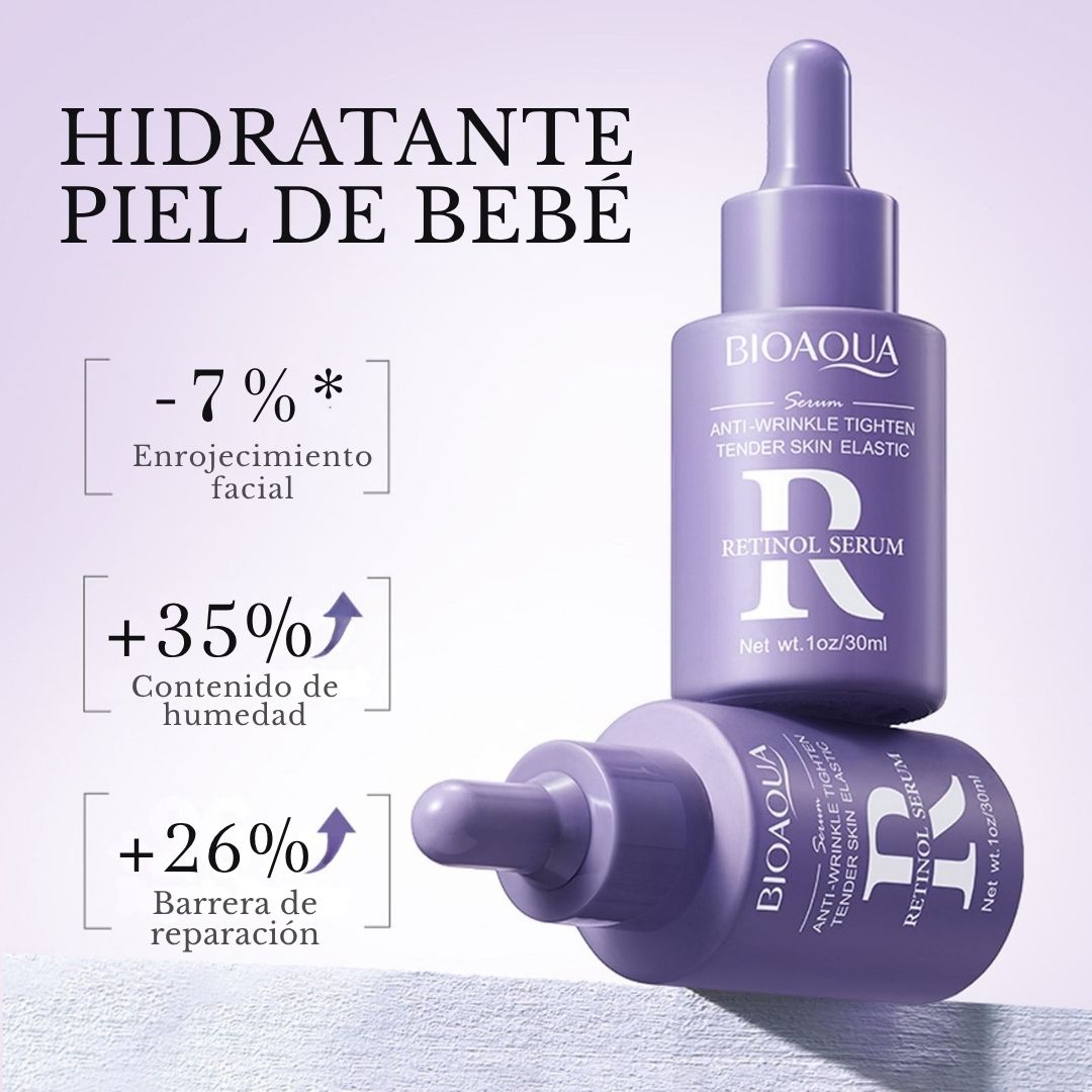 2 Sueros Faciales Bioaqua con Retinol – Rejuvenece tu piel desde la primera semana