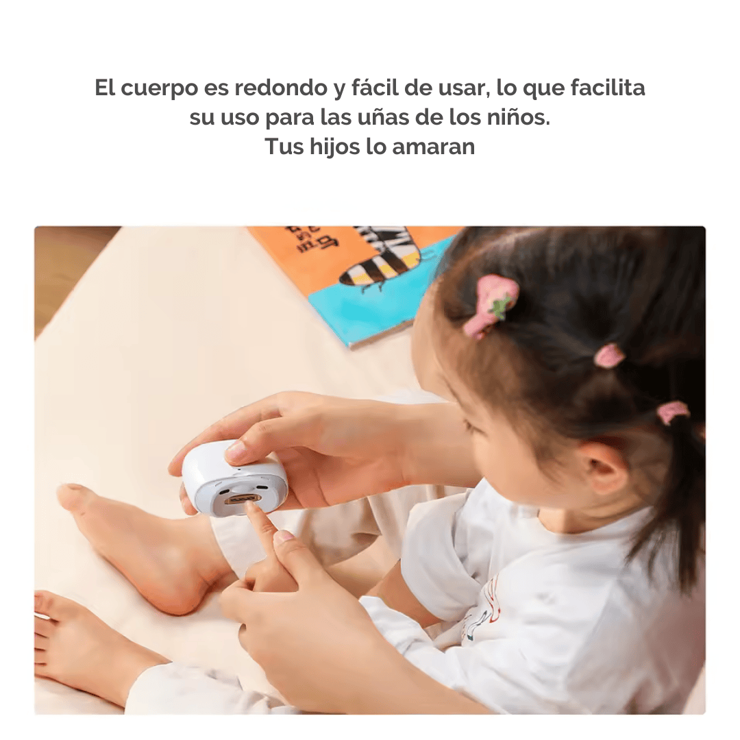 CORTA UÑAS ELECTRICO - Con Luz Led y Recargable