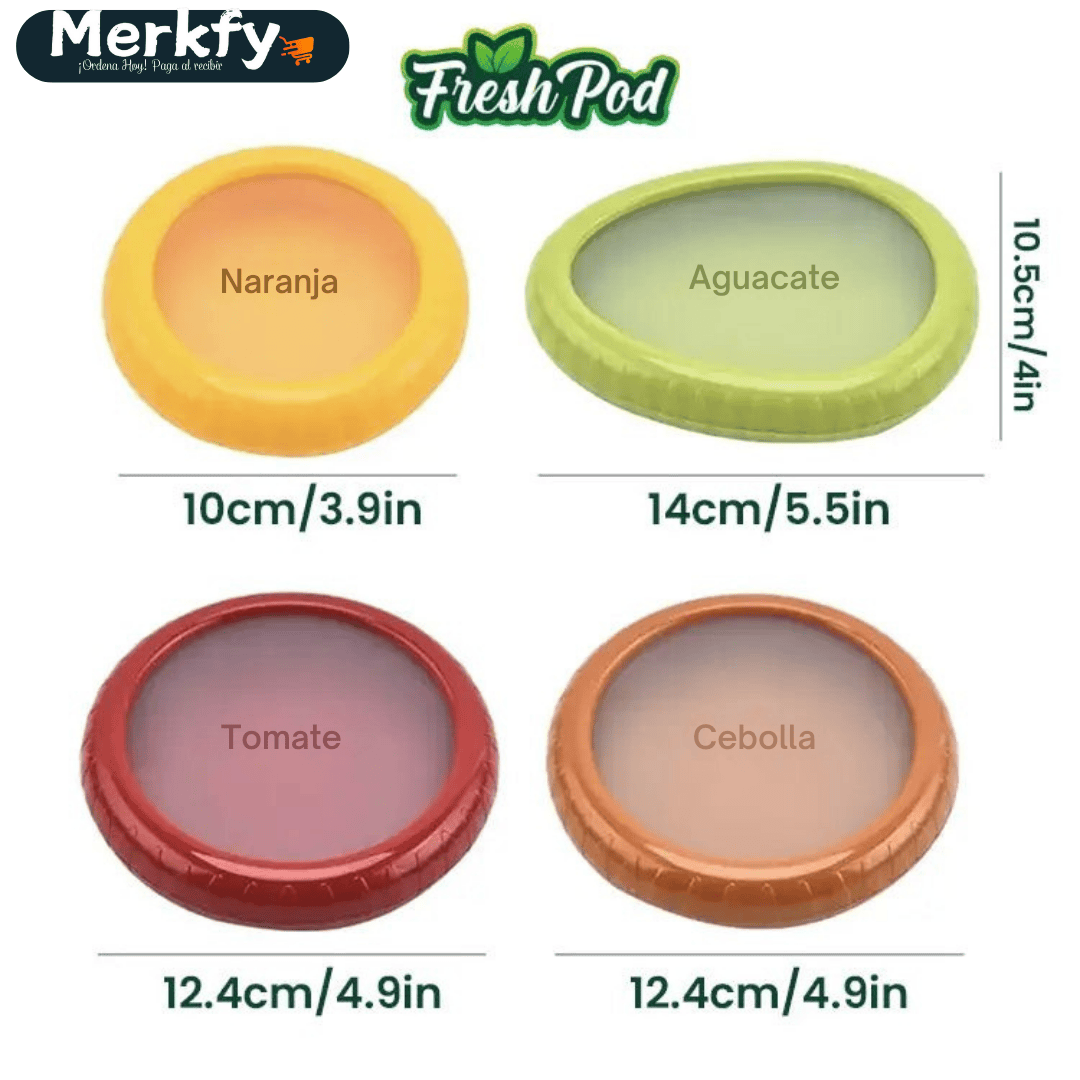 FreshPod™ -Set de 4 Contenedores Herméticos de Alimentos Envío Incluido