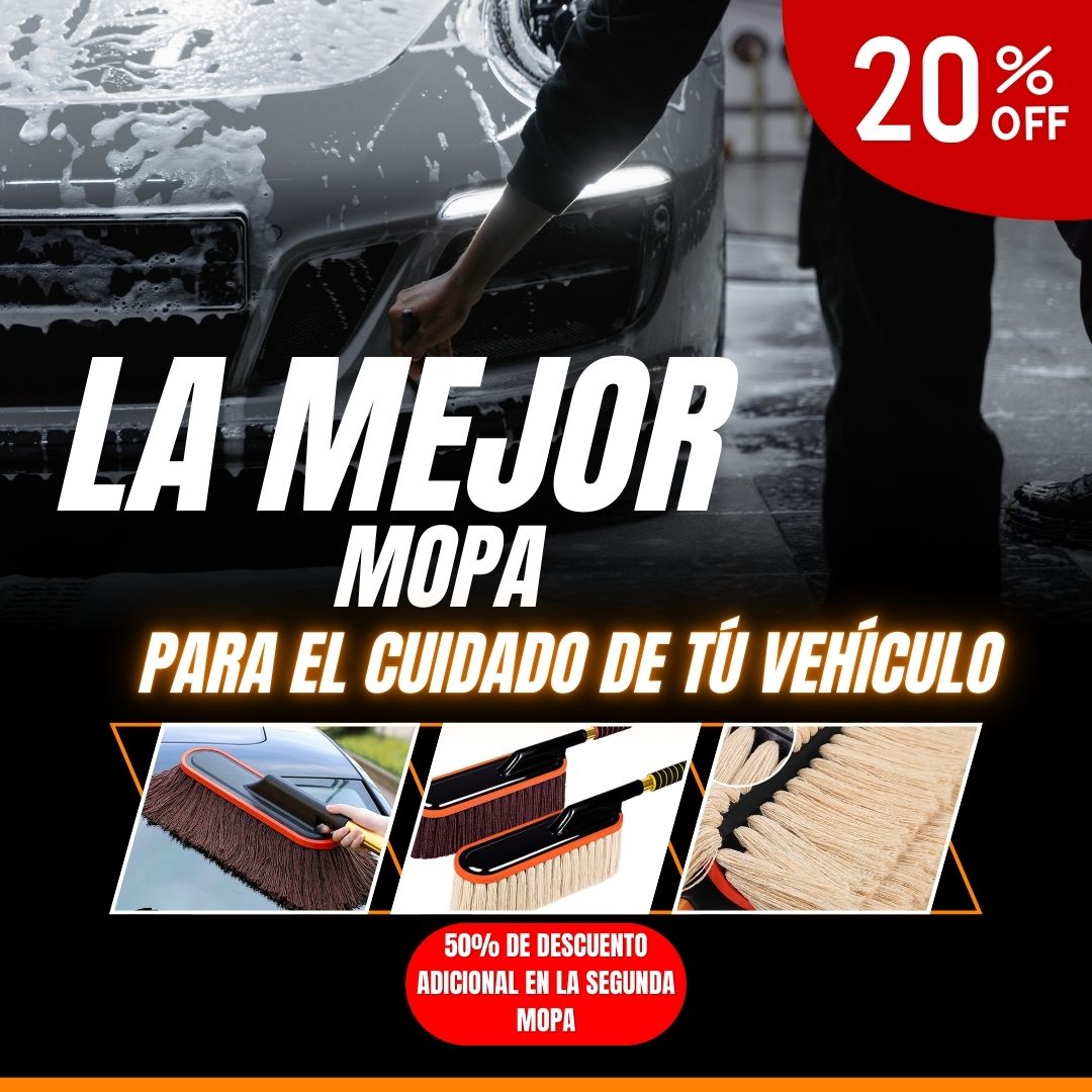 ✨Mopa Mágica para Vehículos – ¡Limpieza Profesional en Casa✨