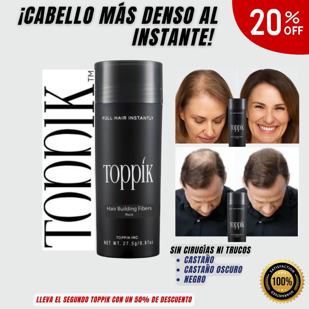 Recupera la Apariencia de un Cabello Denso en Segundos con Toppik