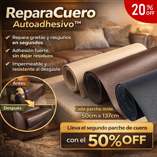 ReparaCuero Autoadhesivo™ | La forma más fácil de cubrir y reparar cuero dañado