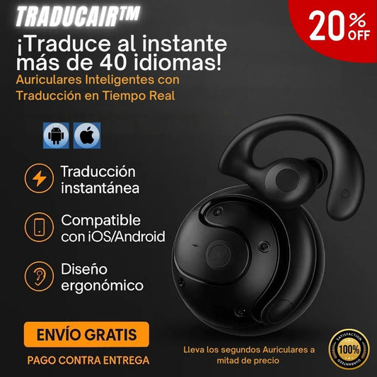 TraducAir™: Entiende y habla cualquier idioma al instante