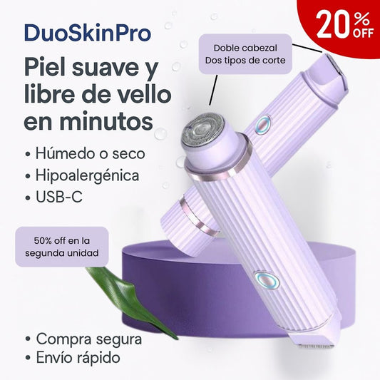 DuoSkinPro – La afeitadora todo en uno para una piel suave y cuidada en minutos