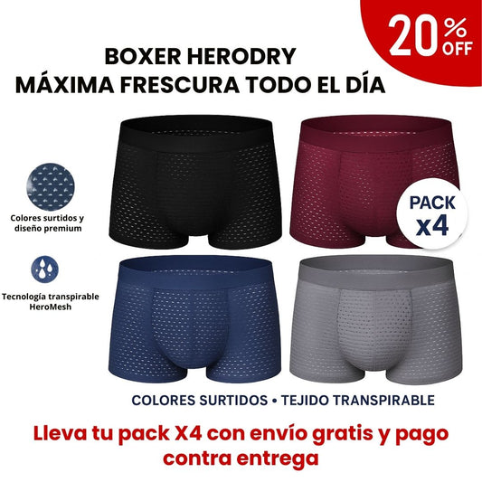 Boxer HeroDry Malla – Frescura y comodidad que duran todo el día