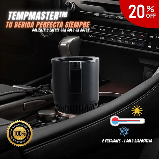 TempMaster™ | Portavasos Inteligente 2 en 1 para Auto y Hogar