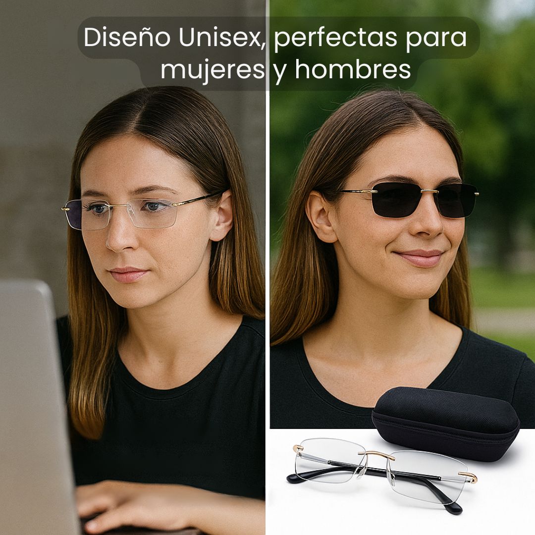 Gafas Fotocromáticas Tú eliges el aumento — Estilo, Comodidad y Protección Visual Inteligente