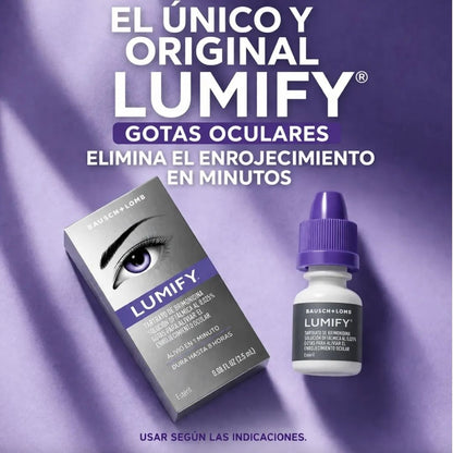 LUMIFY Dile Adiós al Aspecto Cansado y Ojos Rojos en 1 Minuto: Recupera el Brillo Natural de tu Mirada