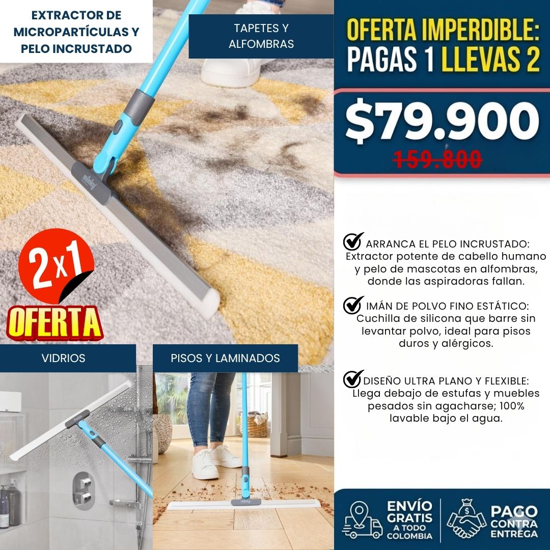 Extractor de Micropartículas fabricado con silicona técnica de alta densidad con memoria de forma| No acumula bacterias| No genera mal olor