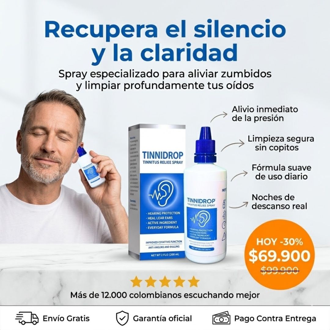 Tinnidrop™: La fórmula de absorción rápida para unos oídos limpios, despejados y en calma.