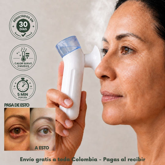 Ataca el origen del ojo seco y elimina el ardor en 5 minutos al día con el Vaporizador Facial
