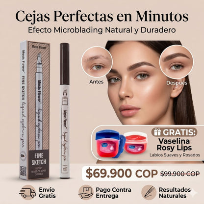 Define Tus Cejas en Segundos con Acabado Natural + Lleva obsequio Vaselina para labios