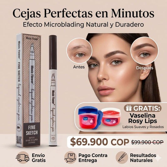 Define Tus Cejas en Segundos con Acabado Natural + Lleva obsequio Vaselina para labios
