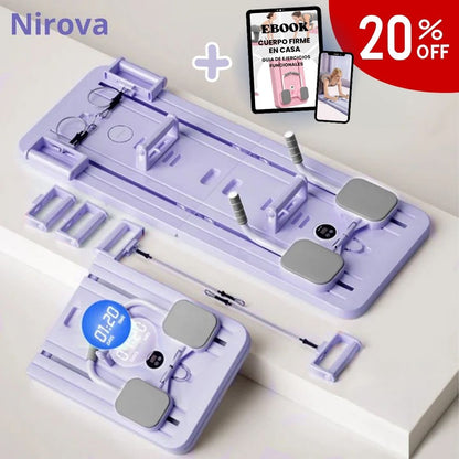 Set Pilates Reformer Nirova™ – Tu estudio de Pilates en casa + Guía GRATIS con rutinas paso a paso