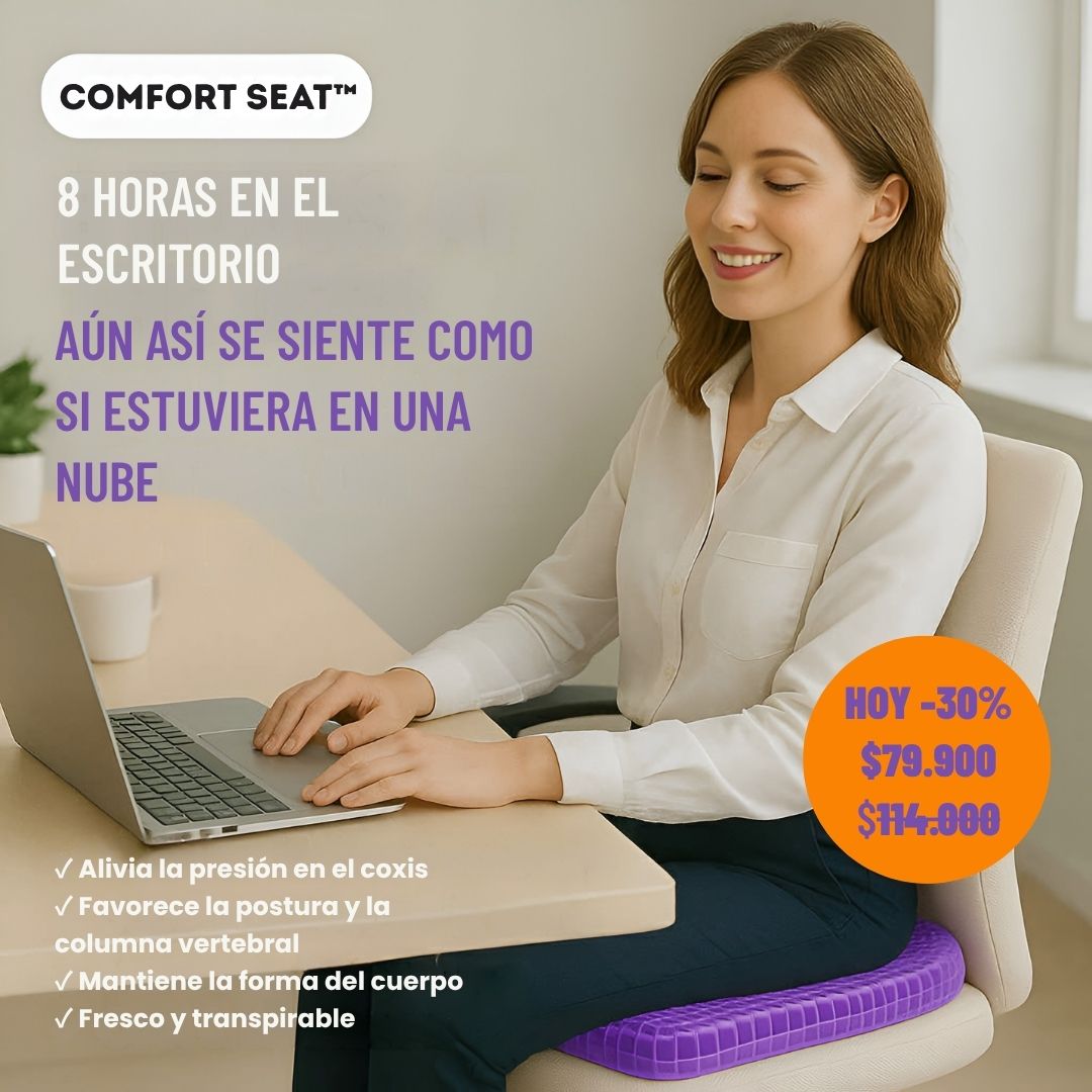 Comfort Seat™: Cojín transpirable premium|El secreto para trabajar o conducir durante horas sin sentir el peso del día