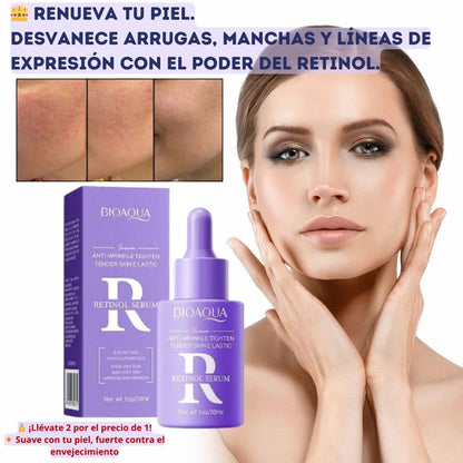 2 Sueros Faciales Bioaqua con Retinol – Rejuvenece tu piel desde la primera semana