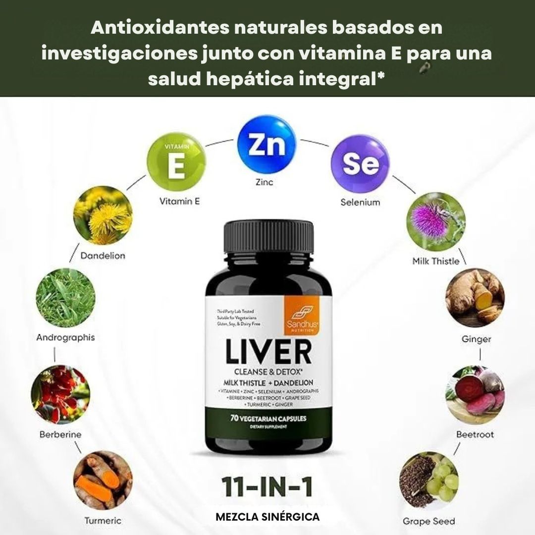 Desintoxica tu cuerpo desde el hígado con Liver Cleanse & Detox