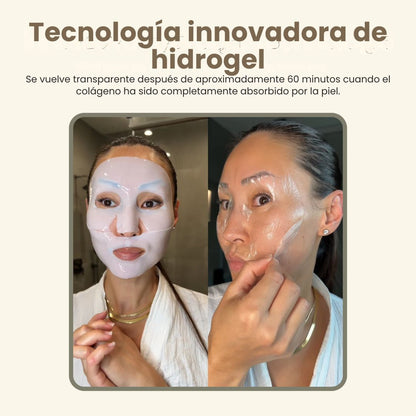 EternaGlow Collagen Mask – Tu secreto antiedad para una piel joven y radiante Pack X3 Unidades