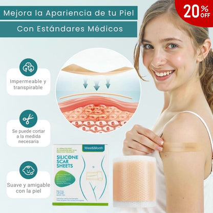 🧴 Silicone Scar | Cinta de Silicona Cicatrizante de Grado Médico – Reutilizable 1.5m