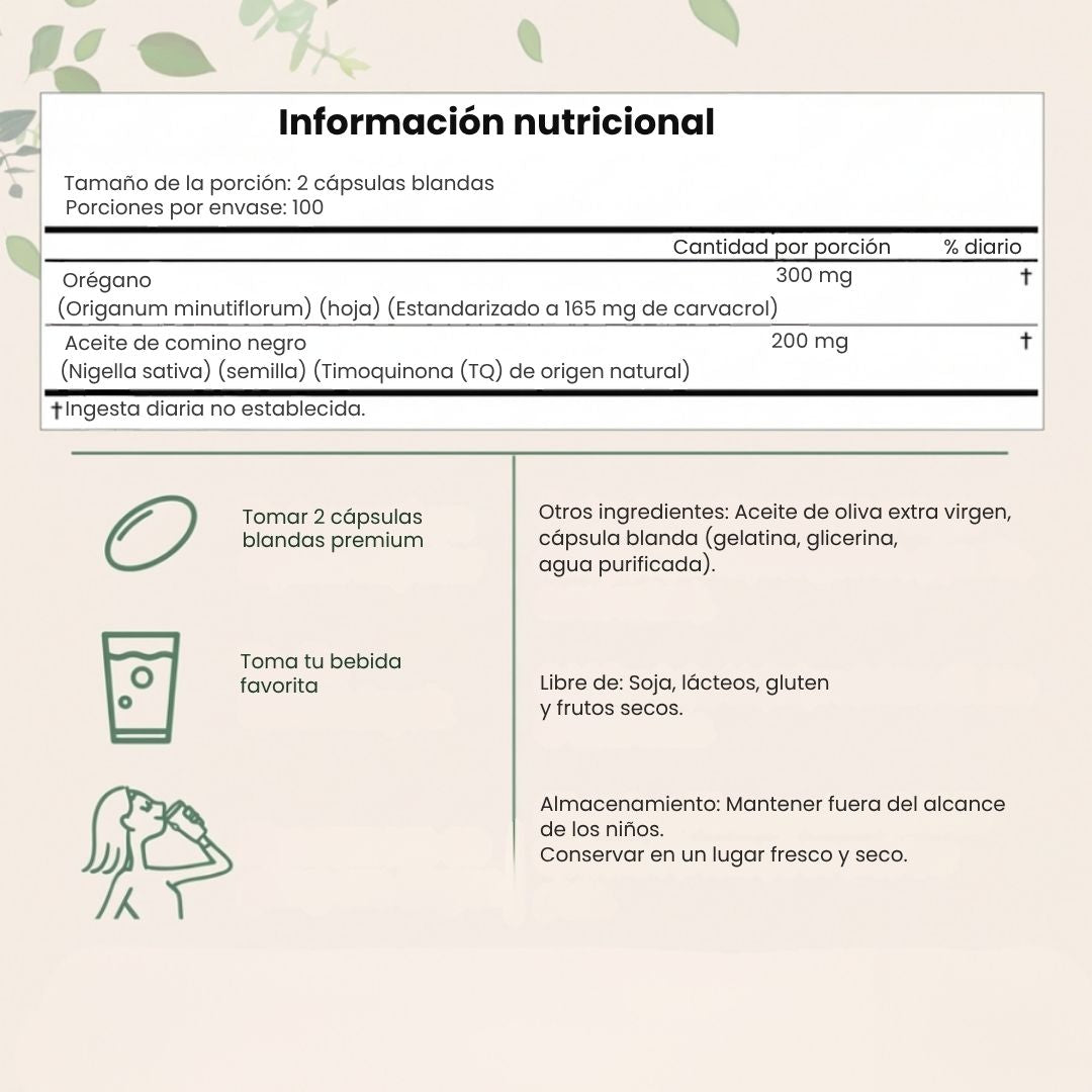 Aceite de Oregano Recupera tu ligereza digestiva con el poder concentrado del Oregano