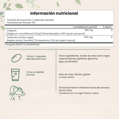 Aceite de Oregano Recupera tu ligereza digestiva con el poder concentrado del Oregano