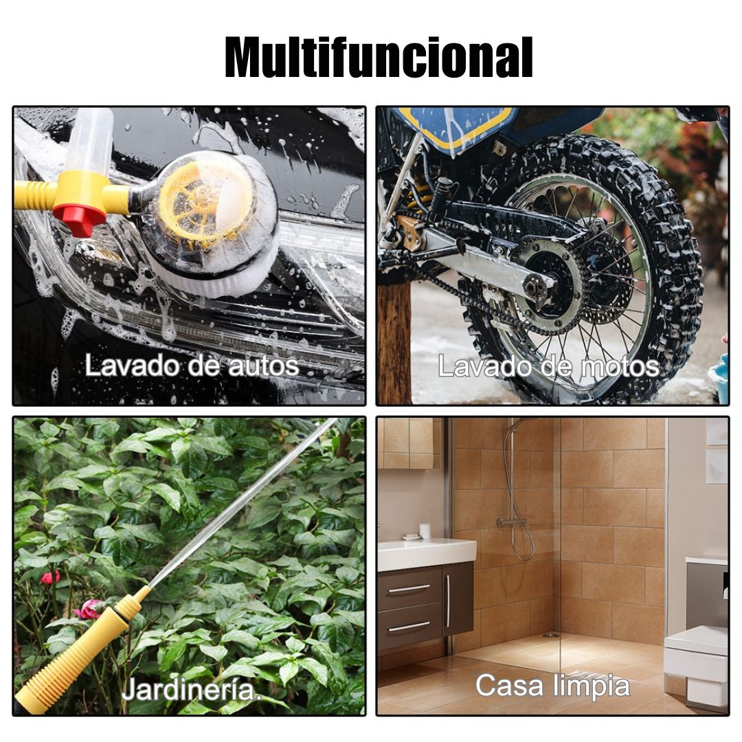 Kit Giratorio 360°: Lava tu vehículo fácil, rápido y sin rayones