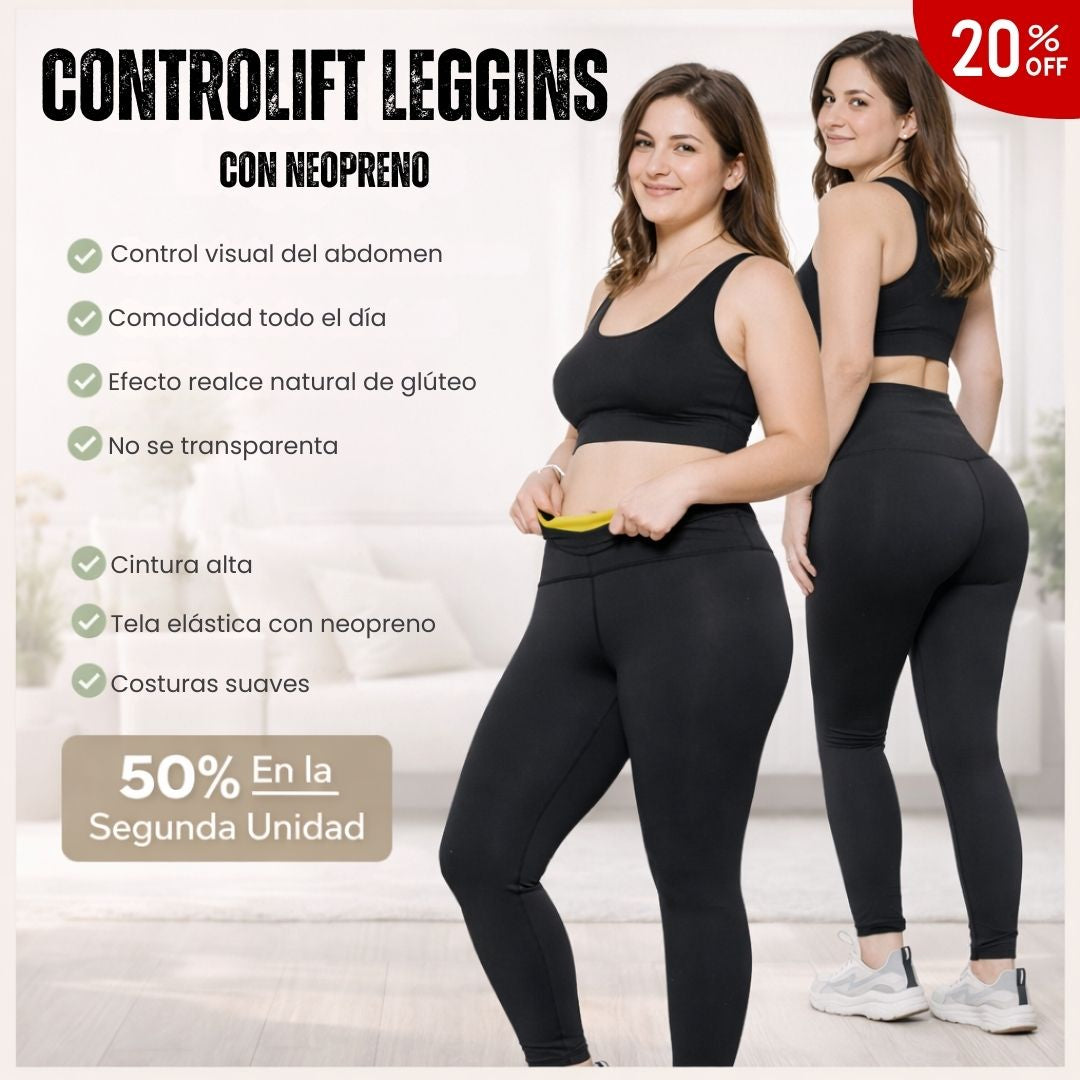 ControLift Leggins | Control visual del abdomen con Neopreno