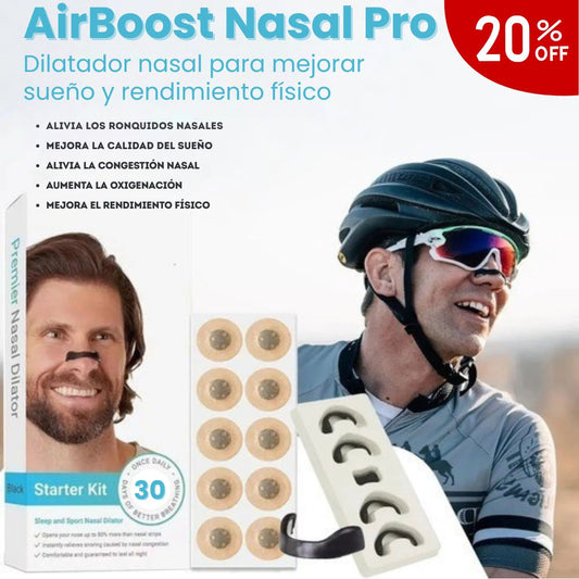 Respira mejor con AirBoost Nasal Pro|Mejora tu sueño y tu rendimiento físico