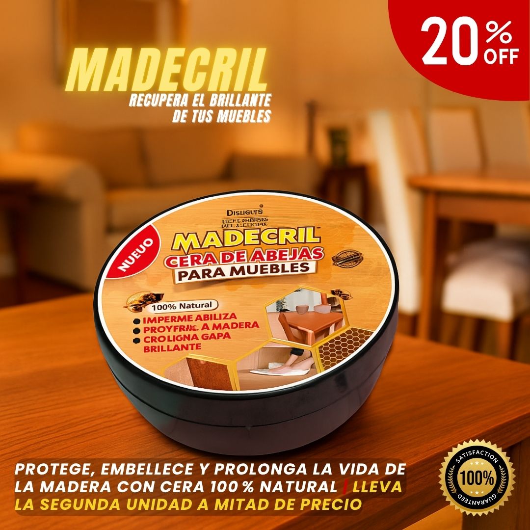 Madecril Beesbrillante – Renueva y da vida a tus muebles de madera sin lijar ni pintar