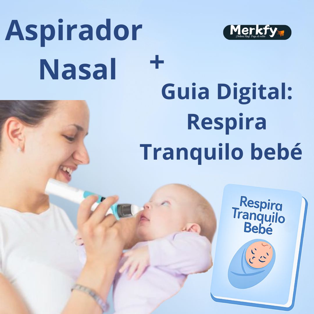 👶 Aspirador Nasal para bebés-Elimina la congestión de tu bebé en segundos