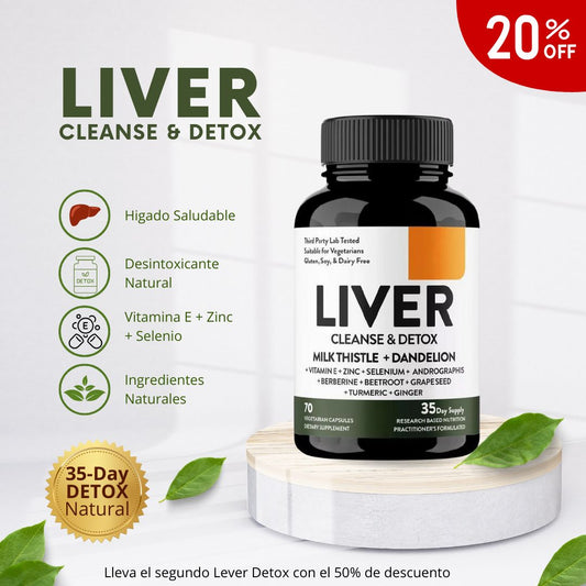 Desintoxica tu cuerpo desde el hígado con Liver Cleanse & Detox