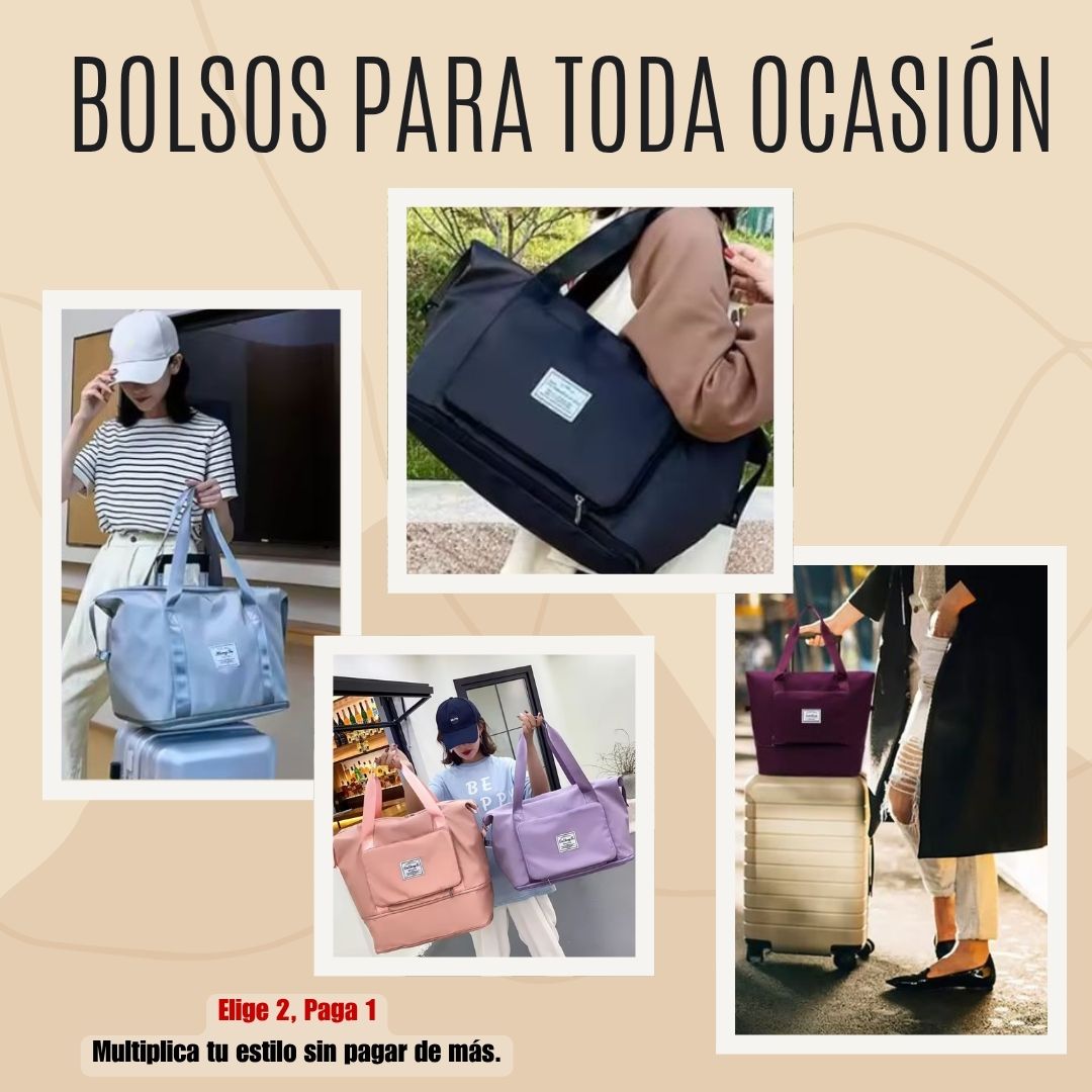Bolso Impermeable Expandible 2X1 – Elegancia Urbana
