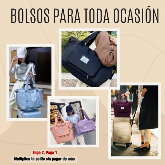 Bolso Impermeable Expandible 2X1 – Elegancia Urbana