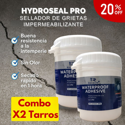 HydroSeal Pro  X2 Unidades – El sellador que acaba con las grietas y filtraciones en minutos.