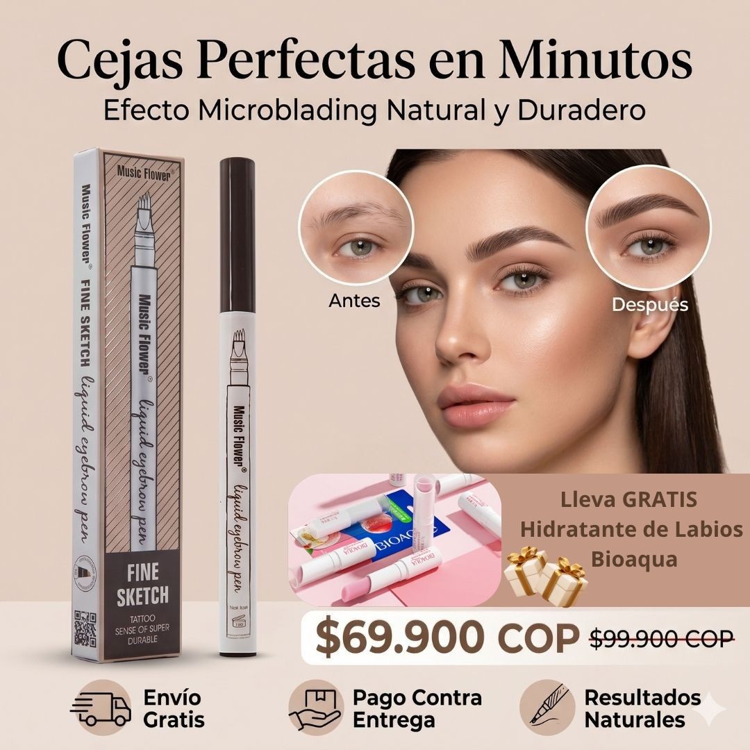 Define Tus Cejas en Segundos con Acabado Natural + Lleva obsequio Vaselina para labios