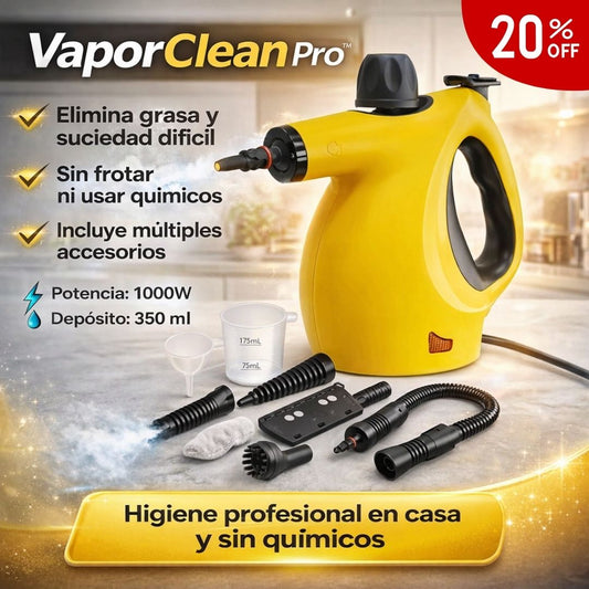VaporClean Pro™ – Limpieza profunda con la fuerza del vapor sin frotar ni usar químicos