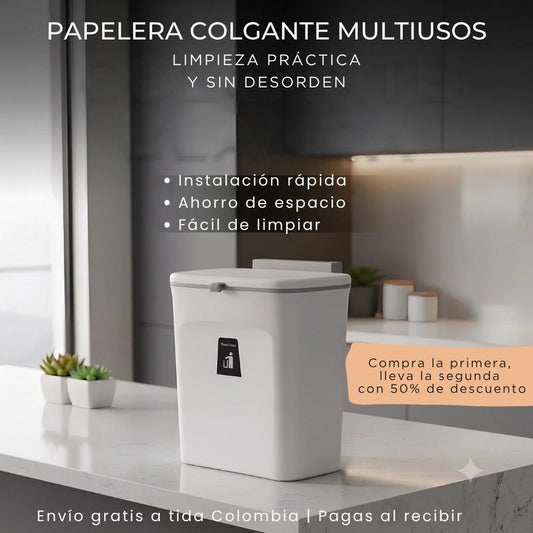 🗑️ ¡Di Adiós al Desorden! | Papelera Multifuncional