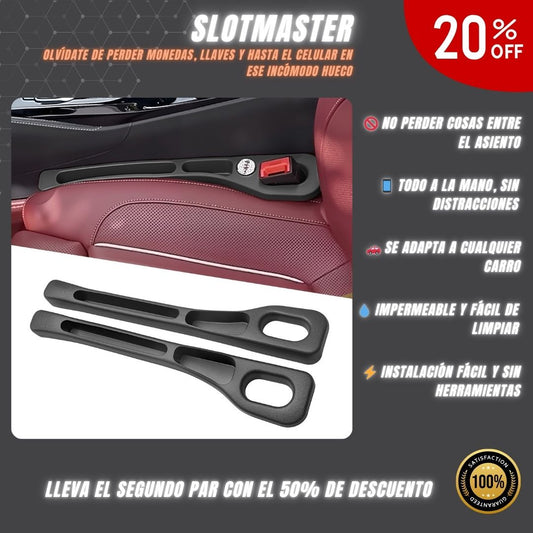 SlotMaster – Olvídate de perder tus cosas entre el asiento y la consola