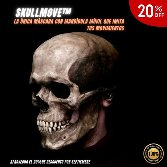 SkullMove™ – La máscara con mandíbula móvil más realista para Halloween y cosplay