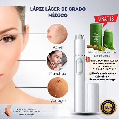 Lápiz láser ProCare: Elimina imperfecciones de la piel desde casa con tecnología profesional