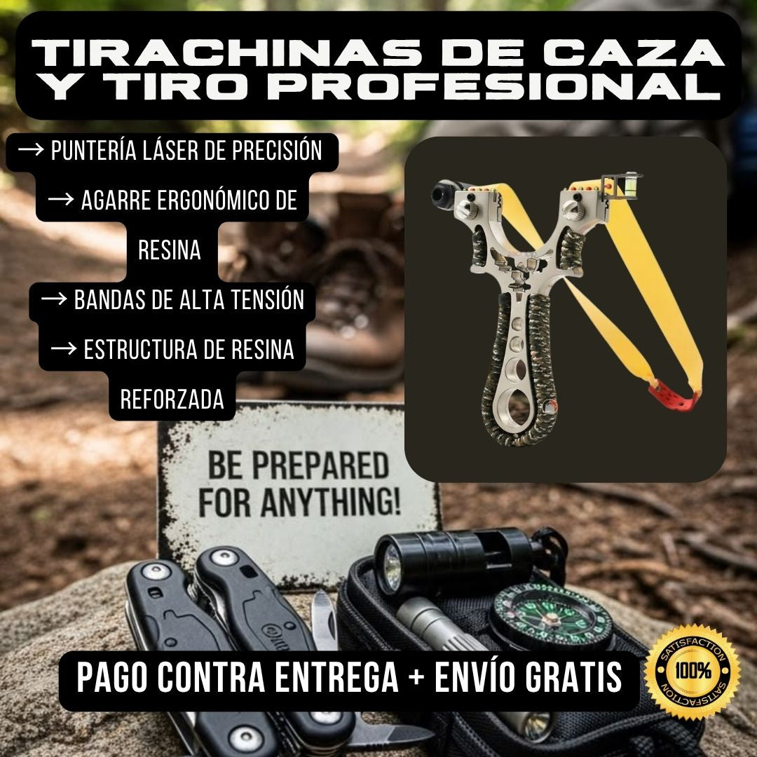 Tirachinas de Grado Profesional con Guía Láser de Alta Precisión.