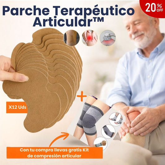 Parche Terapéutico Articular™ X 12 + Kit de compresión|Alivio reconfortante para articulaciones cansadas